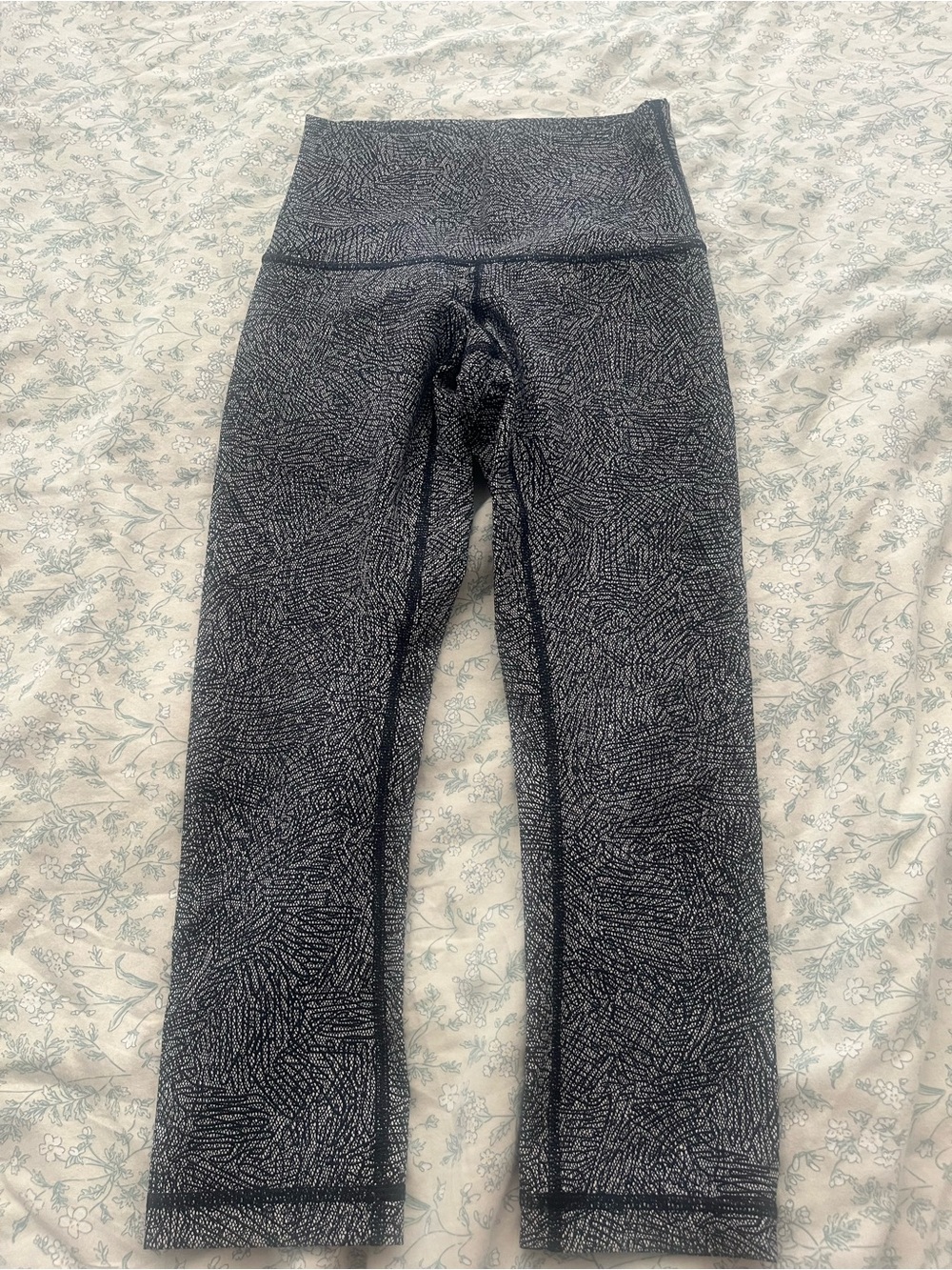 lululemon athletica Black & White Patterned High-Rise Leggings